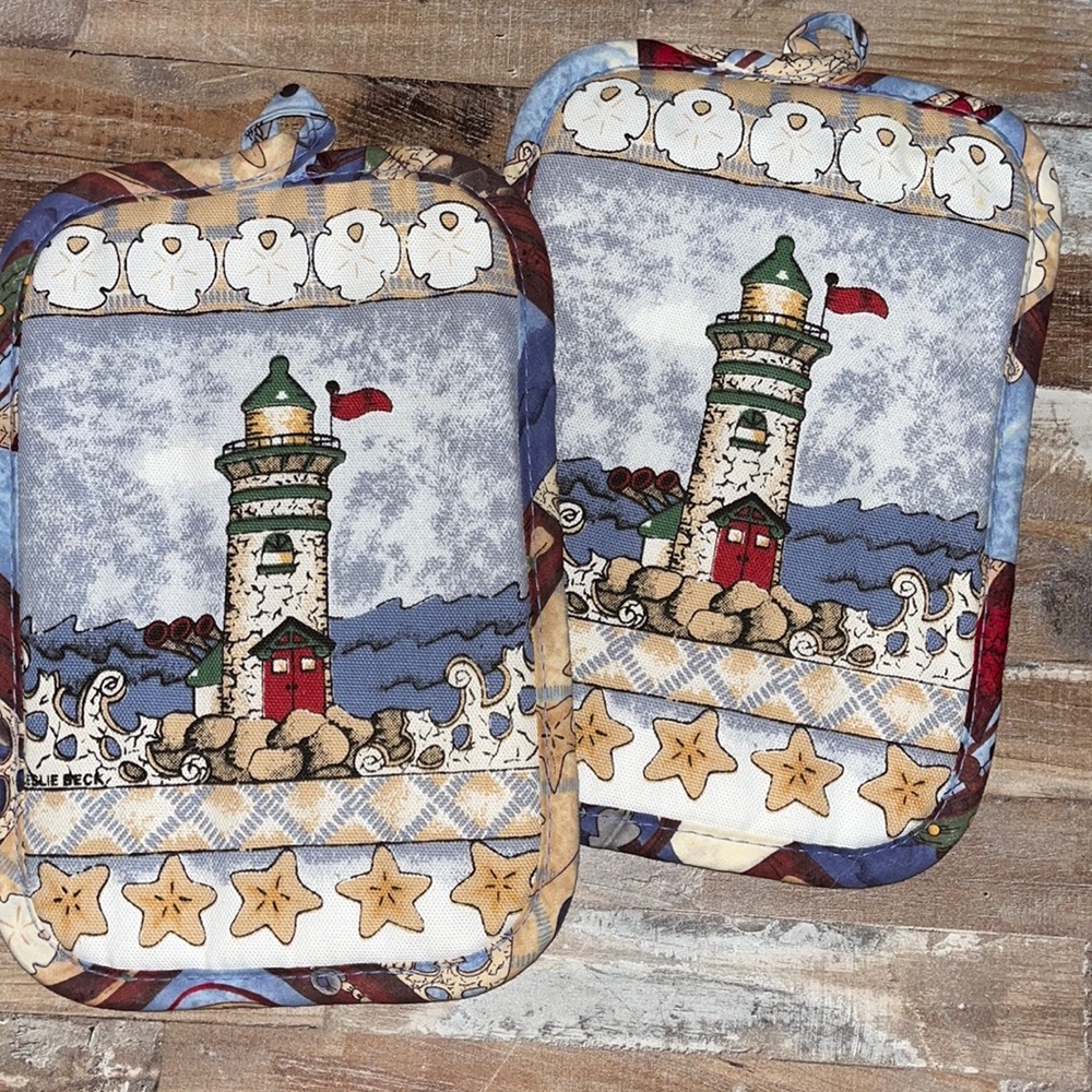 Lighthouse pot holders